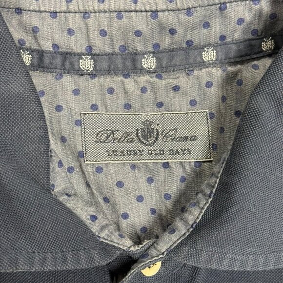 Della Ciana Made in Italy Mesh Short Sleeve Polo Shirt Large - Picture 4 of 6